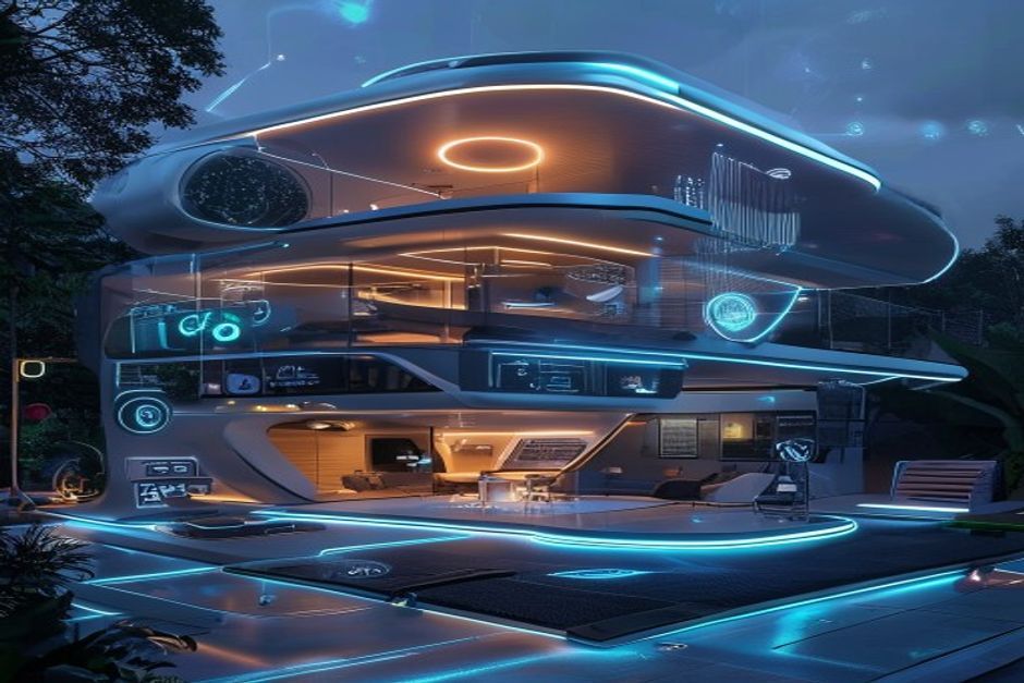 Futuristic smart home tech