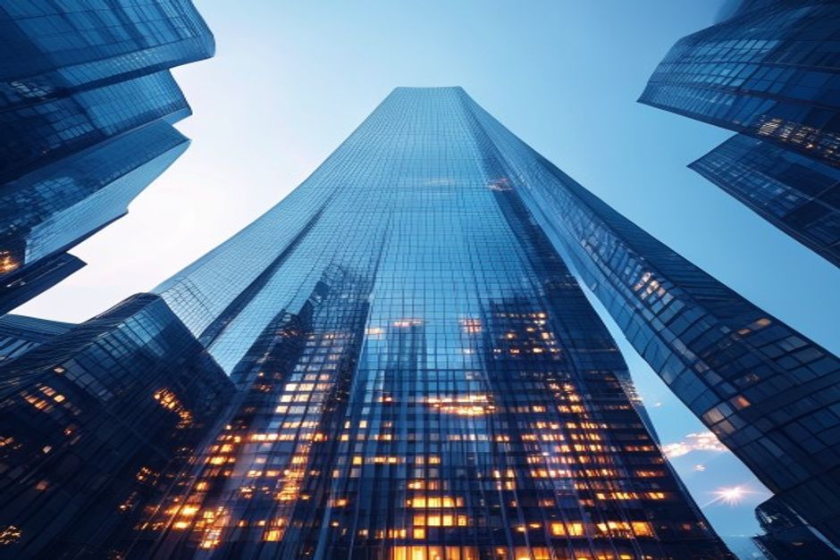 Insurance growth stability skyscraper