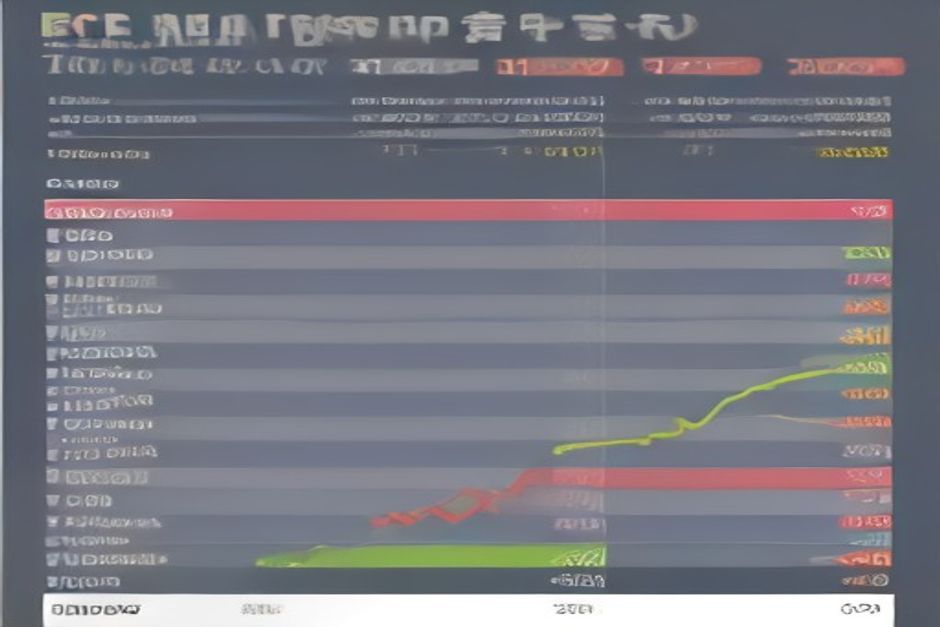 Financial market growth chart